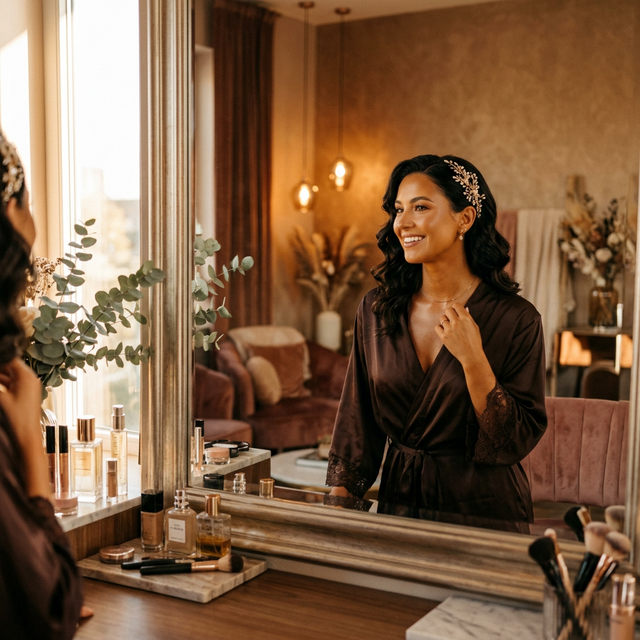 Bridal glow and make-up test